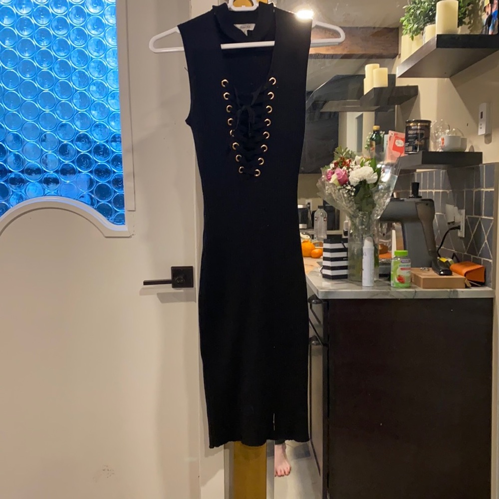 Lace up dress